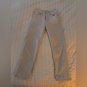 White levi corduroy jeans